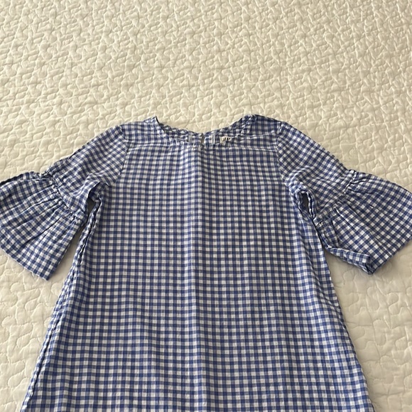 H&M gingham swim cover up. Size 6. Blue and white. - Picture 2 of 5
